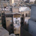 View onto the rooftops of Garden City